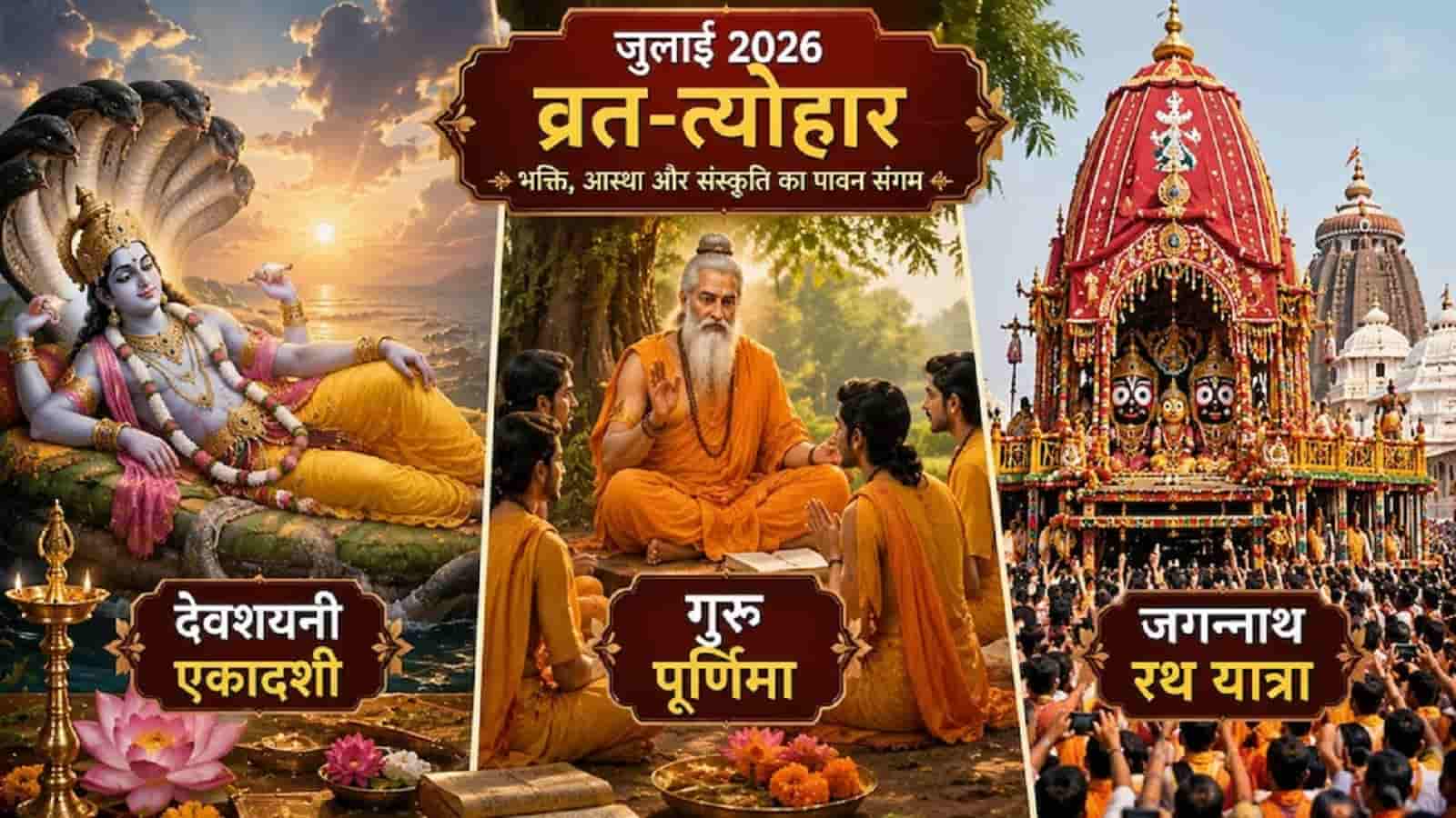 Major Hindu Festivals & Fasts In July 2026